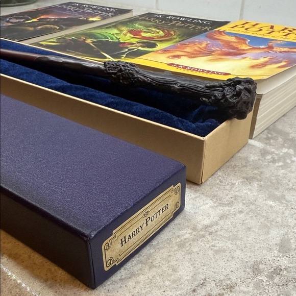 Lot of Harry Potter Books Plus Wizard wand in box J.K. Rowling. Like New! - Picture 2 of 9